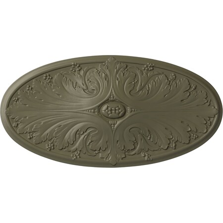 Madrid Ceiling Medallion, Hand-Painted Spartan Stone, 24 3/4W X 12 1/2H X 1 3/4P